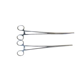 Panther Surgical Stainless Steel Set of 2 PCS Straight & Curved 10'' Line Cutter Carps Sea Fly Unhooking Fishing Forceps