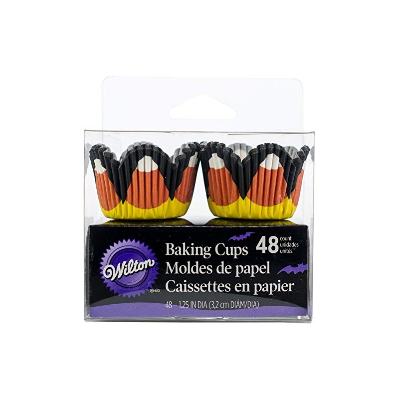 Wilton Petal Candy Corn 48-Pack Baking Cup, Mini