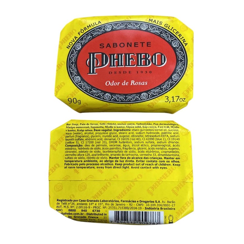 Linha Tradicional Phebo - Sabonete em Barra de Glicerina Odor