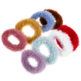 Vaguelly 8pcs Hair Ties for Soft Elastic Hair Accessories for Durable Bands for Ponytails for Parties and Daily Wear