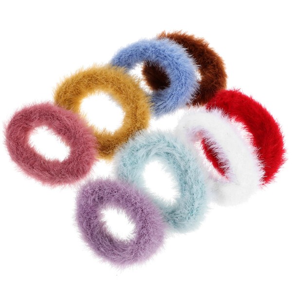 Vaguelly 8pcs Hair Ties for Soft Elastic Hair Accessories for
