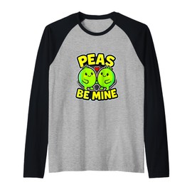Peas be Mine. Peace be Mine. Fun Gifts Cool Jokes Presents Raglan Baseball Tee