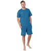 The Essentials Wardrobe Mens TEW Shorty Pyjamas - Blue -