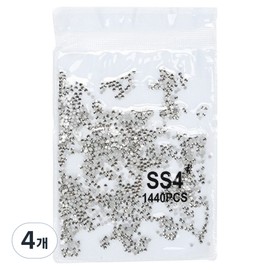 Varna Crystal Flat Stone Nail Parts 1440p SS04, 4 pieces / 바르나 크리스탈 평스톤 네일파츠 1440p SS04, 4개