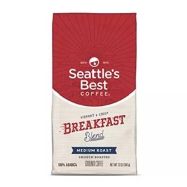 3 Pack Breakfast Blend Ground Coffee Medium Roast Seattle’s Best-Arabica Beans