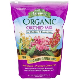 Espoma OR4 Organic Orchid Mix Potting Soil, 4-Quart (2)