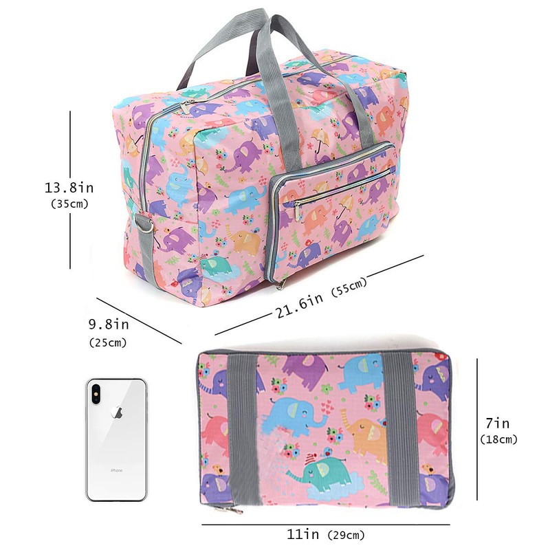 Arxus Large Foldable Duffel Tote Carry on Weekend Overnight Travel