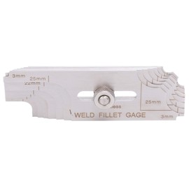 MG-11 Bridge Cam Welding Gauge, Stainless Steel Precise Welding Gauge, Inch & Metric, Made of Stainless Steel, Etched, Applicable to Boilers, Bridges, Shipbuilding, Pressure