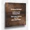 Türschild Dusche Holz optik Eiche Dunkel Damen Herren Holz UV