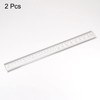 HARFINGTON 2pcs Film Flexible Ruler 30cm 0.1mm Scale with R
