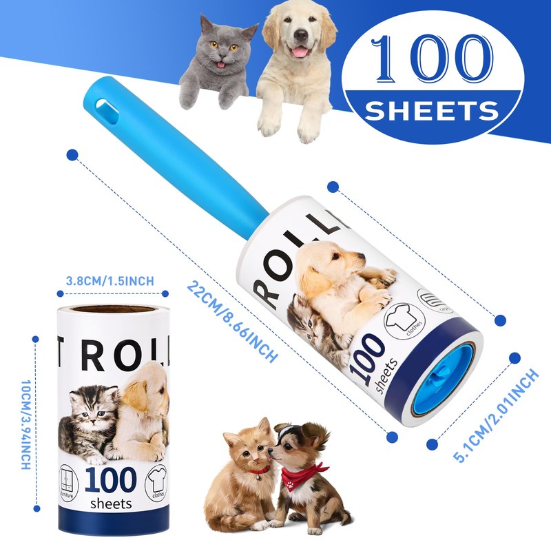 Lint Rollers for Pet Hair Remover, 600 Sheets Mega Value