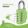 Puroma 2 Pack Combination Lock 4 Digit Locker Lock Outdoor