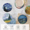 Absorbent Ceramic Coasters for Drinks with Cork Base Art Coasters