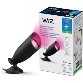 WiZ LED Color Changing Outdoor Spotlight Extension - Starter Kit Required - Weatherproof - Control with WiZ App - Works with Google Home, Alexa, and Siri Shortcuts - 1 Pack