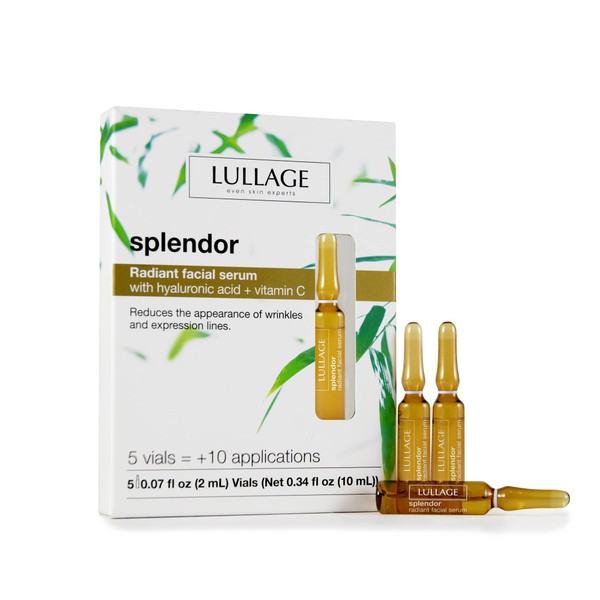 Splendor Radiant Facial Serum Ampoules, Hyaluronic Acid and Vitamin C Serum, Revitalizing Facial Serum to help replenish and firm the skin appearance by Lullage (Ampoules)