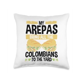 Venezuelan Snacks Arepa Making Arepa Flour Arepas Grill Throw Pillow