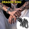 Bestyle Stainless Steel Dragon Ring, Size 13, Wrap, Cocktail Party,