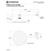 Kingston Brass K136K6 Shower Scape 7-3/4-Inch Round Raindrop Brass Shower