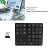 Mini Numeric Keypad 35 Keys 2.4G Wireless Ultra Slim Portable