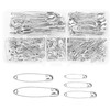 380 Piece Safety Pins Set in Black - 5 Sizes
