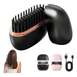 Minialisador De Pelo Inalámbrico Glambrush, Peine 2 En 1                                                                                              