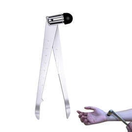 DeaHea Tromner Neurological Reflex Hammer with Built-in Measuring Ruler Rubber Tips Stainless Steel Percussion Reflex Hammers for Neurological Examination Cutaneous and Superficial Responses Testing