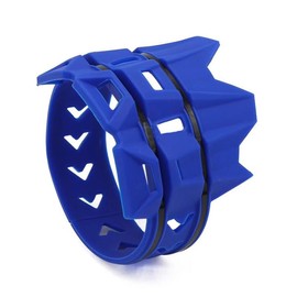 Motorcycle Exhaust Heat Shield Cover Anti-scalding Ring Motorcycle Muffler Tailpipe Cover Exhaust Silencer Guard Protector-Blue