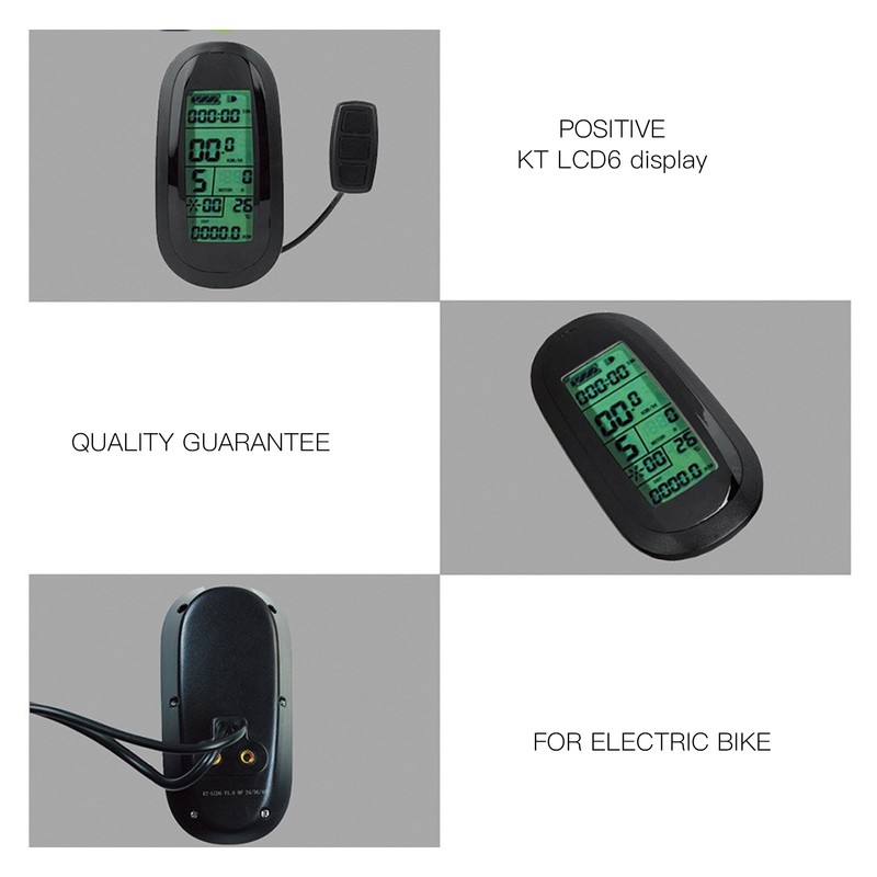 Electric Bike Conversion Kit LCD6 Display Full Waterproof DIY Electric