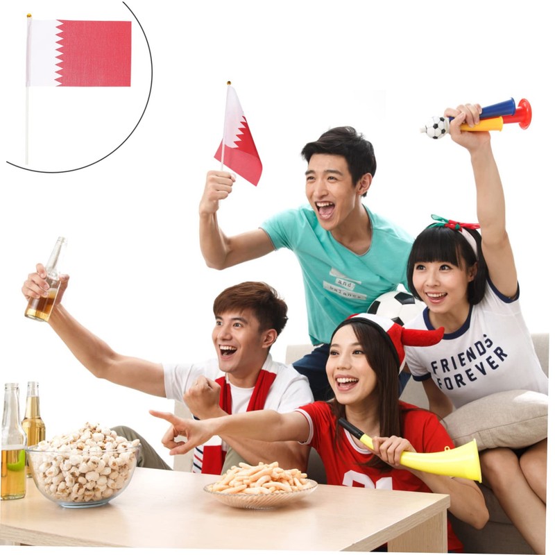 BESPORTBLE 60pcs Handheld Football Flags Cheering Signal Flags for Patriotic