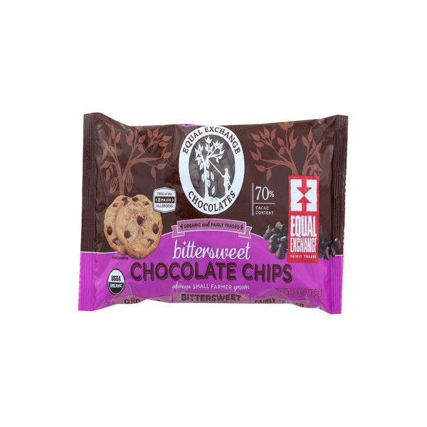 Equal Exchange Organic Bittersweet Chocolate Chips, 10 Ounce