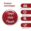 Merdege Car Push Start Button Cover, Ignition Button Cover Replacement,