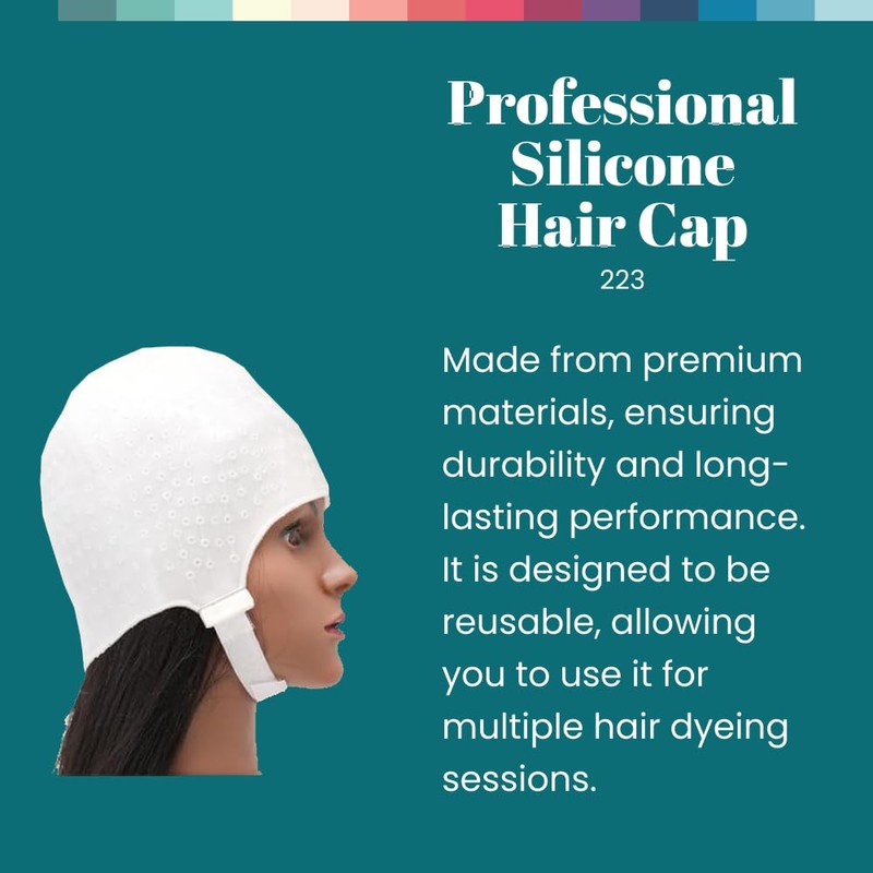 Dompel Silicone Highlight Hair Cap | Reusable Professional Silicone Cap