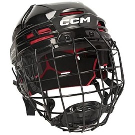 CCM Tacks 70 Helmet Combo Senior Black Helmet with Grille