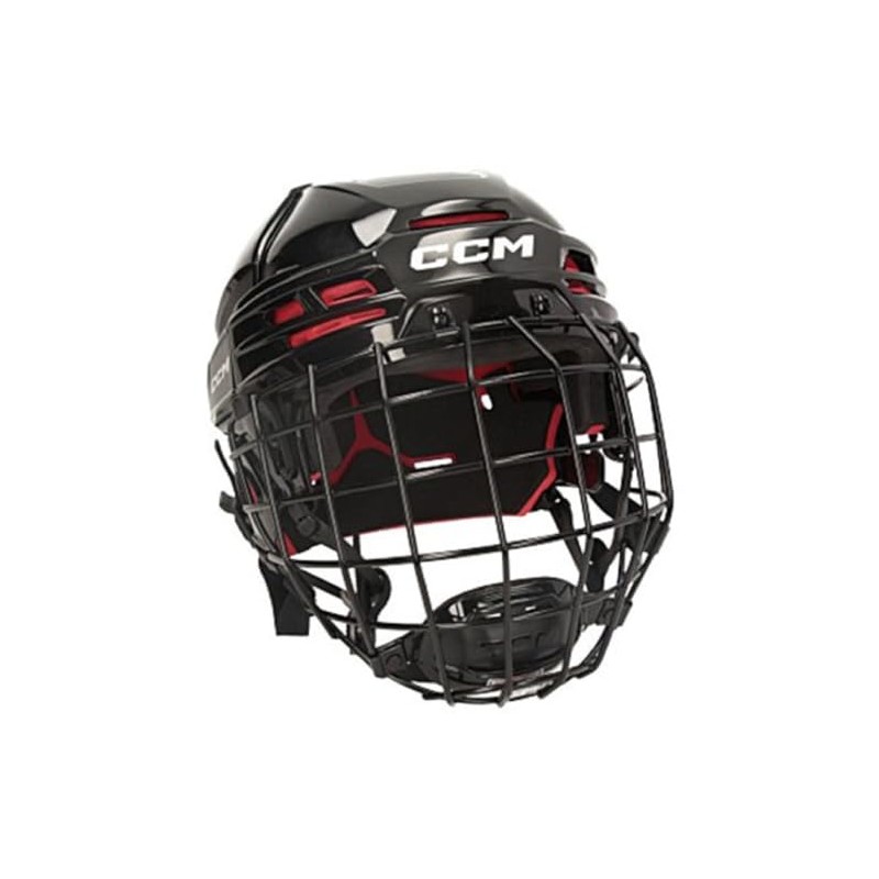 CCM Tacks 70 Helmet Combo Senior Black Helmet with Grille