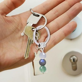 GETFACAI Crystal Keyring, New Beginnings Gifts for Women, Keyrings for Women, Crystal Keychain Gift for New Beginnings, Good Luck Keychain Gifts for Women, Encouragement for Friends, Get Well Gift ﻿