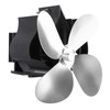 Wall Mounted Fireplace Fan 4 Blade Heat Powered Wood Stove