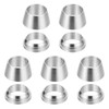 PATIKIL 1/4" Pipe OD 304 Stainless Steel Compression Pipe Fitting
