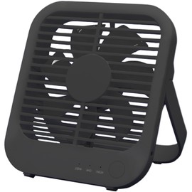 トップランド 11cm コンパクト デスクファン USB電源式 (風量3段階) ブラック SF-DK10 BK