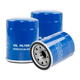 15400-PLM-A02 Oil Filters Compatible with Honda Accord, CR-V, Civic, Acura, Pilot, Odyssey Engine. Replaces 15400-RTA-003, 15400-PR3-003 (3 Pcs)