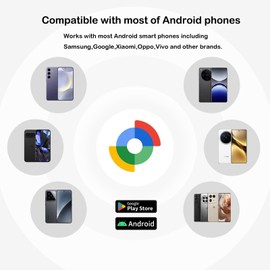 MaiLv Air Tag 1-Pack for Android,Google Certified Key Finder/Luggage Tracker/Item Locator,Bluetooth Tracker for Android Works with Google Find My Device App for Wallet,Backpack,Suitcase etc-Black