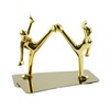Stainless Steel Kung Fu Man Book Ends Heavy Duty Bookend
