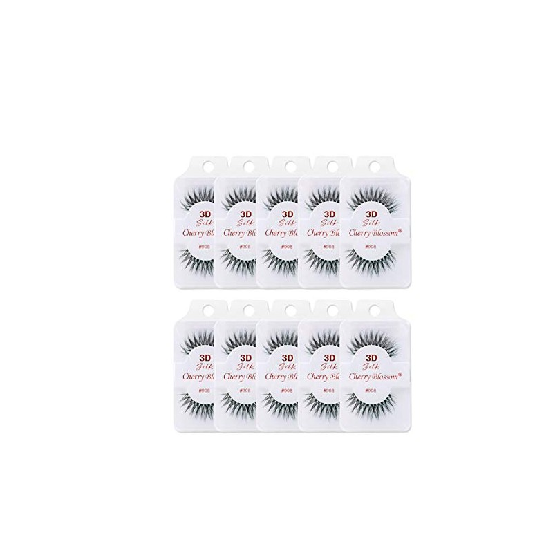 Cherry Blossom 3D Eyelashes (10 Pack of Silk 908)