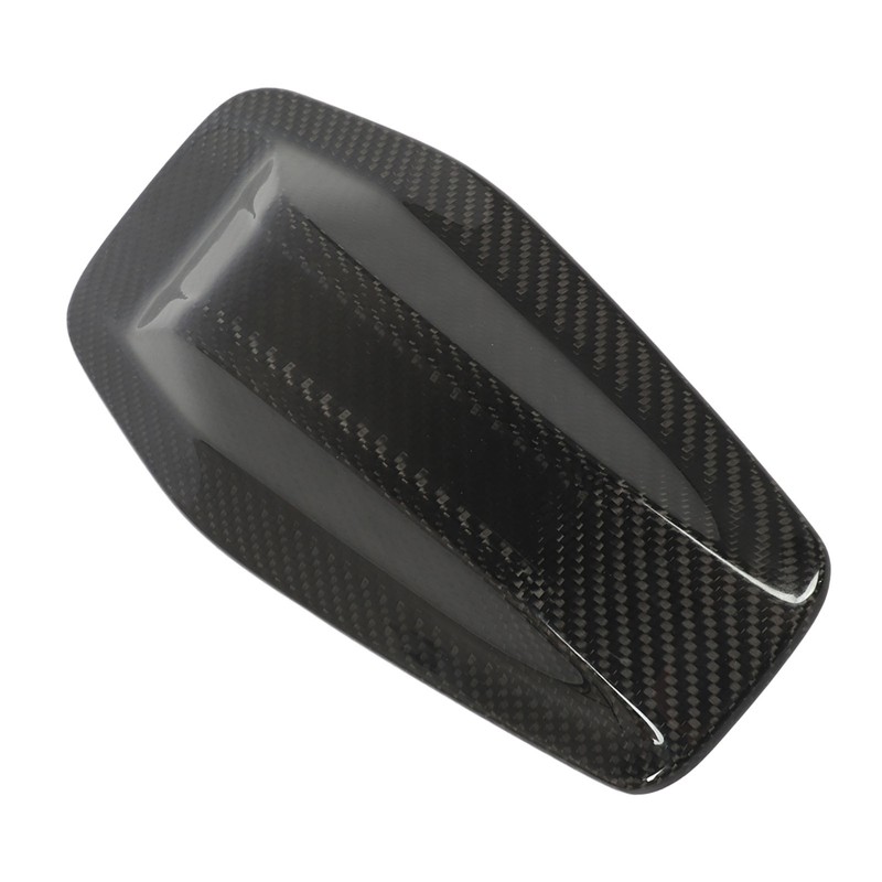 Roof Antenna Cover Glossy Carbon Fiber Protective Decorative Antenna Cover