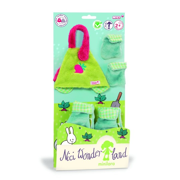 "Nici MiniLara" NICI Wonderland 30cm Apron Boots and Gloves Plush