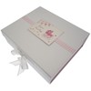 New Baby, Large Keepsake Box, Pink Pram & Bunting