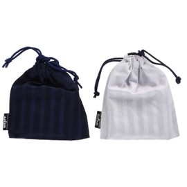 Ascam HNS-001 Charcoal Bag (Deodorizing/Dehumidifier), Set of 2 Bags, 1 Set (White, Navy) Healing Nature Ceramic Charcoal