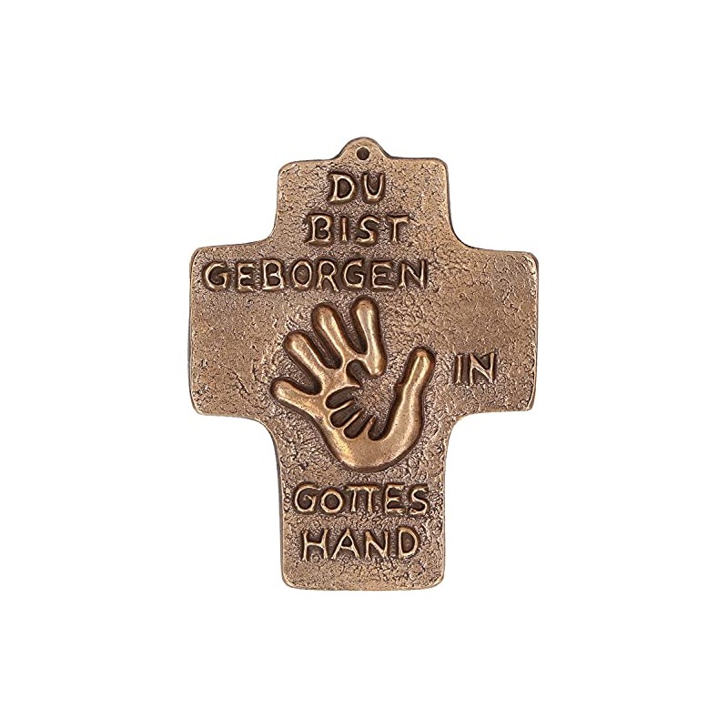 Butzon & Bercker Communion Cross "Geborgen in Gottes Hand" Bronze