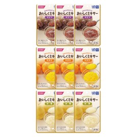 おいしくミキサー 介護食フルーツ3種類9食セット(スイーツ デザート)(かまなくてよい（区分４）)