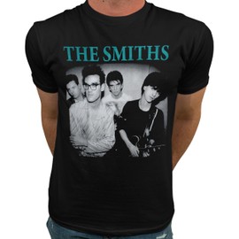 Smiths Band T-Shirt - Men's Vintage Rock Graphic Tee 80s Music Shirt - Black XL