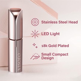 Facial Hair Removal for Women | Electric Razor Device Small Mustache Dermaplaning Remover Tools Tweezers Epilator Trimmer Face Dermaplane Shavers Beauty Gadgets Set Accessories by VISOFO (Andalusite)